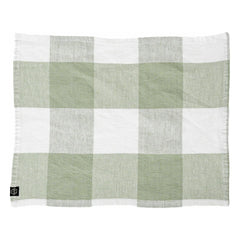 Haomy - Palma II Mischgewebe-Serviette | Mandelgrün