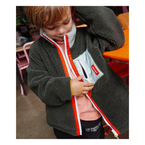 Hello Hossy - Forest Fleece Ceket | Koyu haki