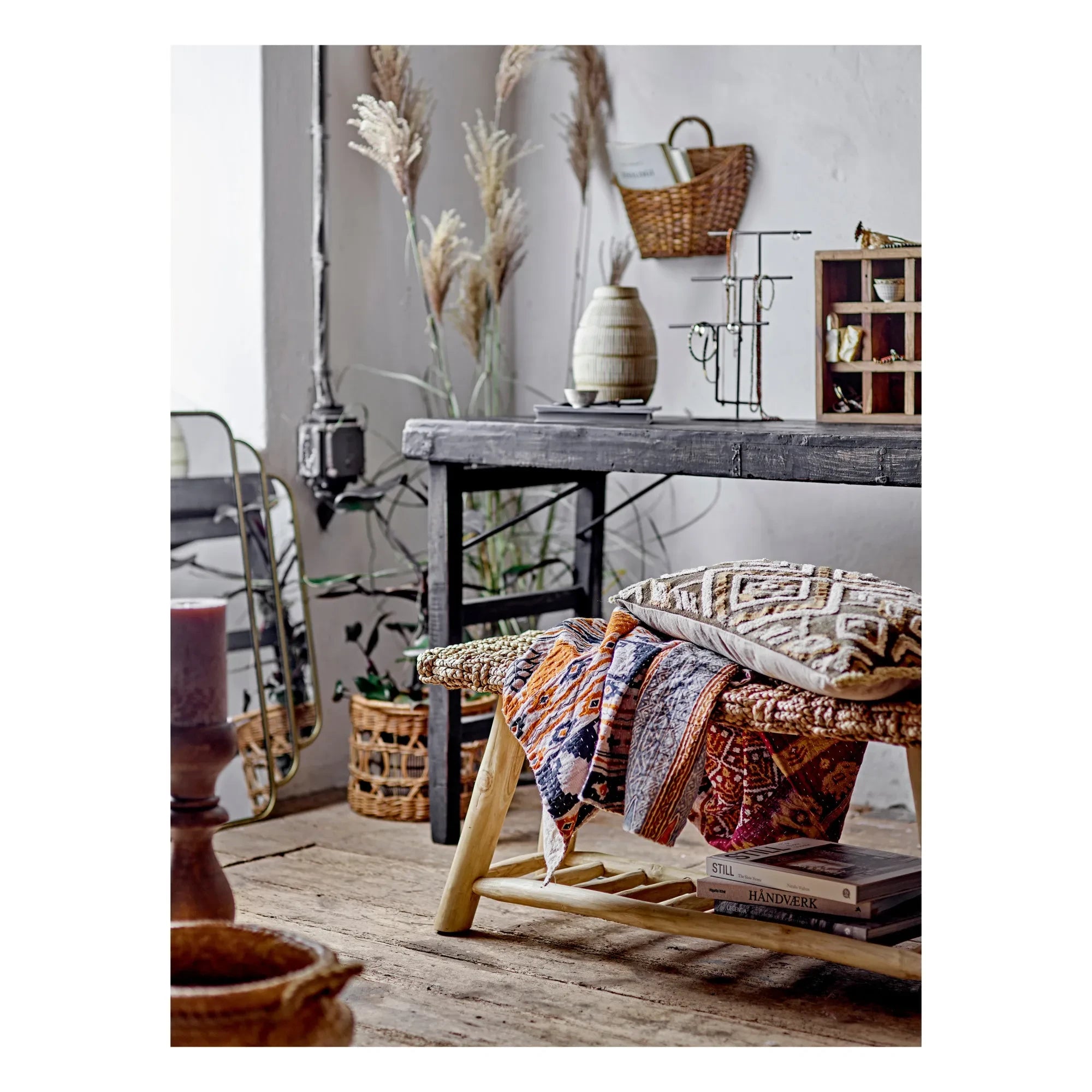 Bloomingville - Pirinç Ayna | Pirinç