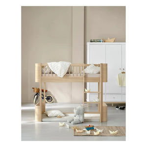 Oliver Furniture - Wood Mini+ loft yatak | Meşe