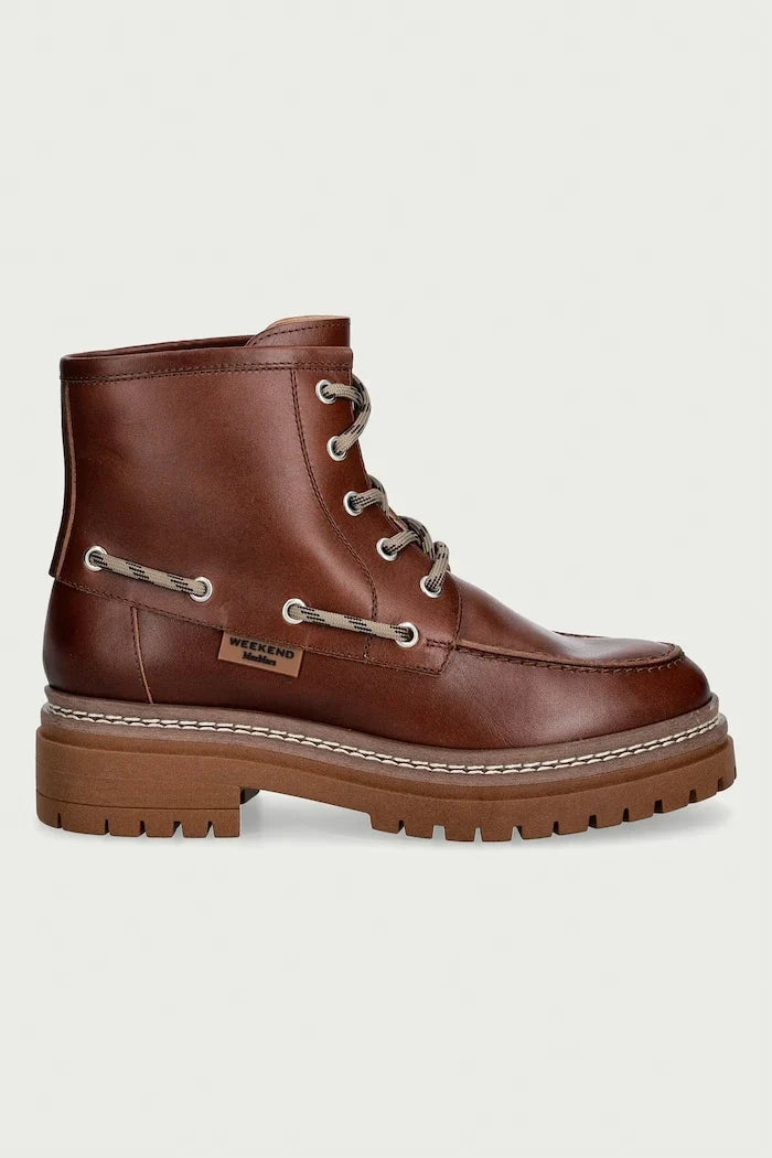 Weekend Max Mara Kadın Deri Postal Bot