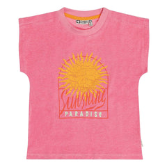 Tumble N'Dry - Anapolis organik pamuklu havlu T-shirt | Pembe