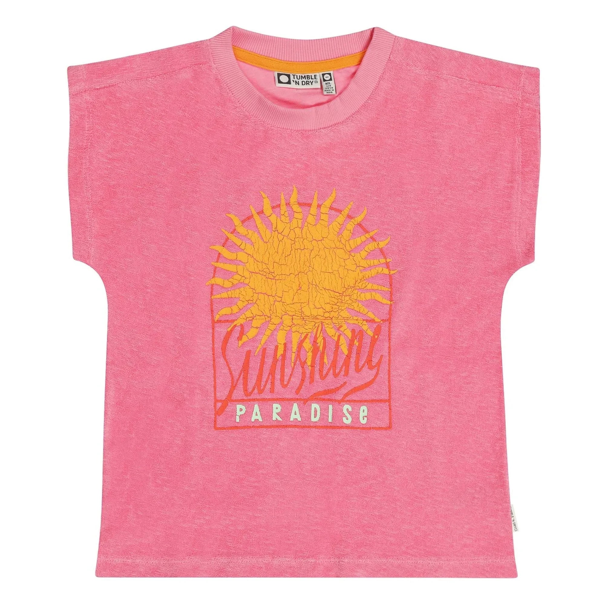 Tumble N'Dry - Anapolis organik pamuklu havlu T-shirt | Pembe