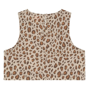 Tinycottons - Poplin Leopar Üst | Kahverengi