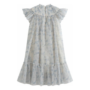C'era Una Volta - Marisol Fleurie Kleid | Graublau