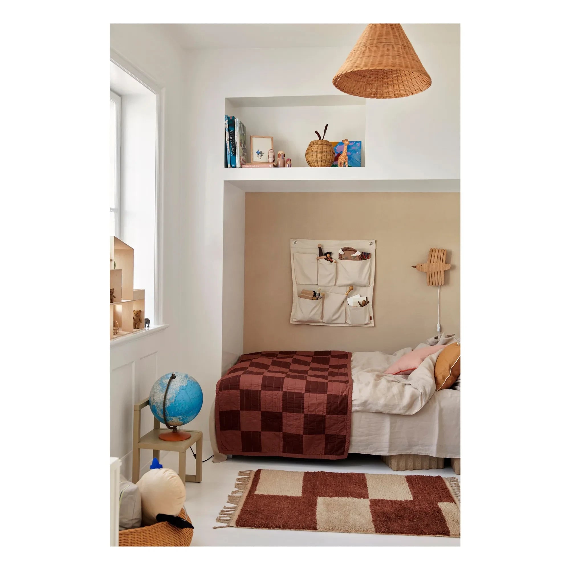 Ferm Living Kids - Pamuk duvar saklama | Beyaz