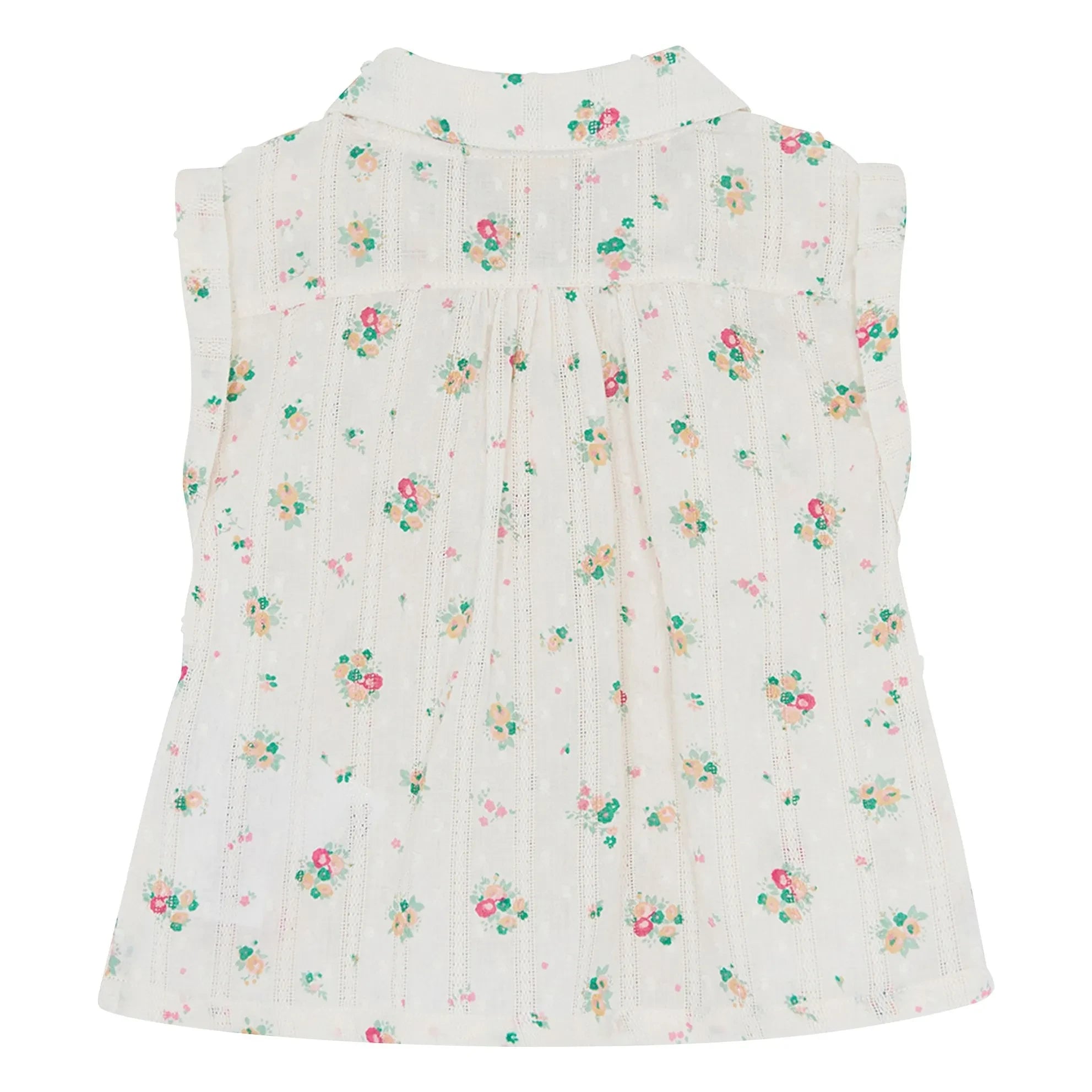 Bonton - Lorelei Blumensträuße Claudine-Kragenhemd | Ecru