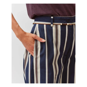 Diega - Gestreifte Hose Pimao | Marineblau