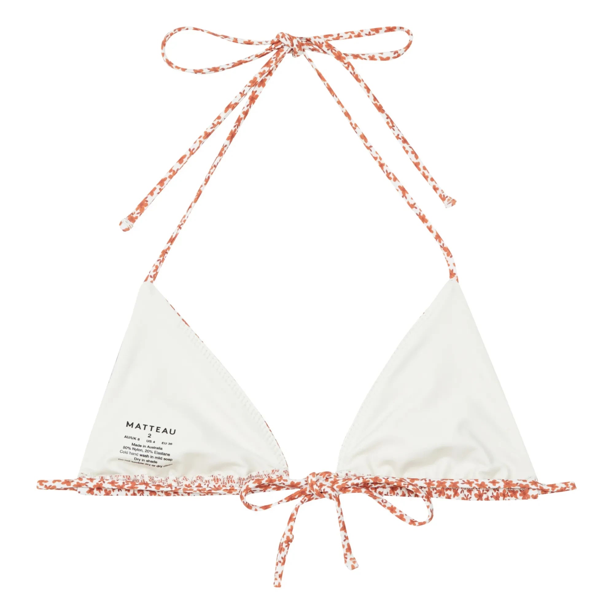 Matteau - Pembe Düz Bikini Üstü