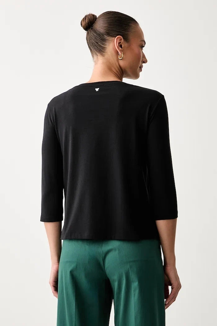 Weekend Max Mara uzun kollu kadın bluzu, pamuk ve elastanlı WKDMULTIA