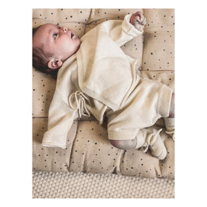 My Little Freckle - Organik Kaşmir Bloomer + Sarmalı Hırka Seti | Fildişi