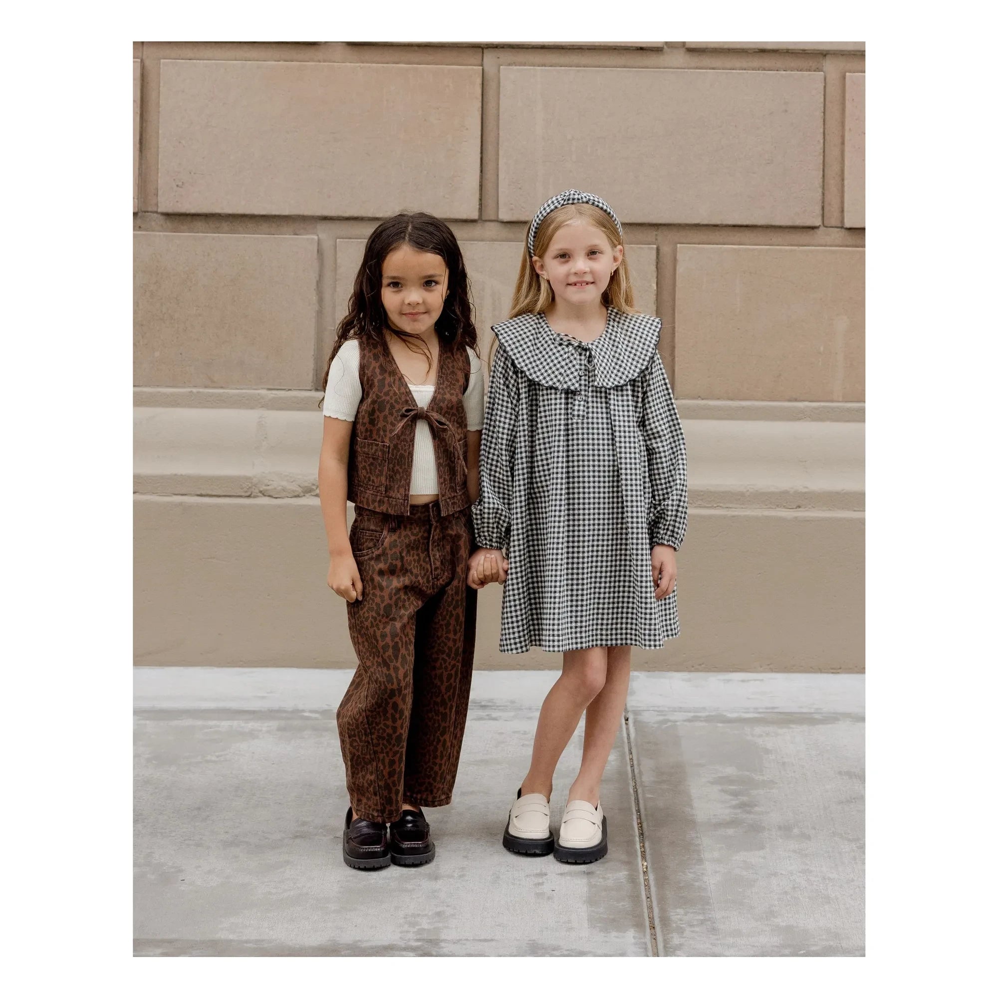 Rylee + Cru - Leopar Barrel Pantolon | Kahverengi