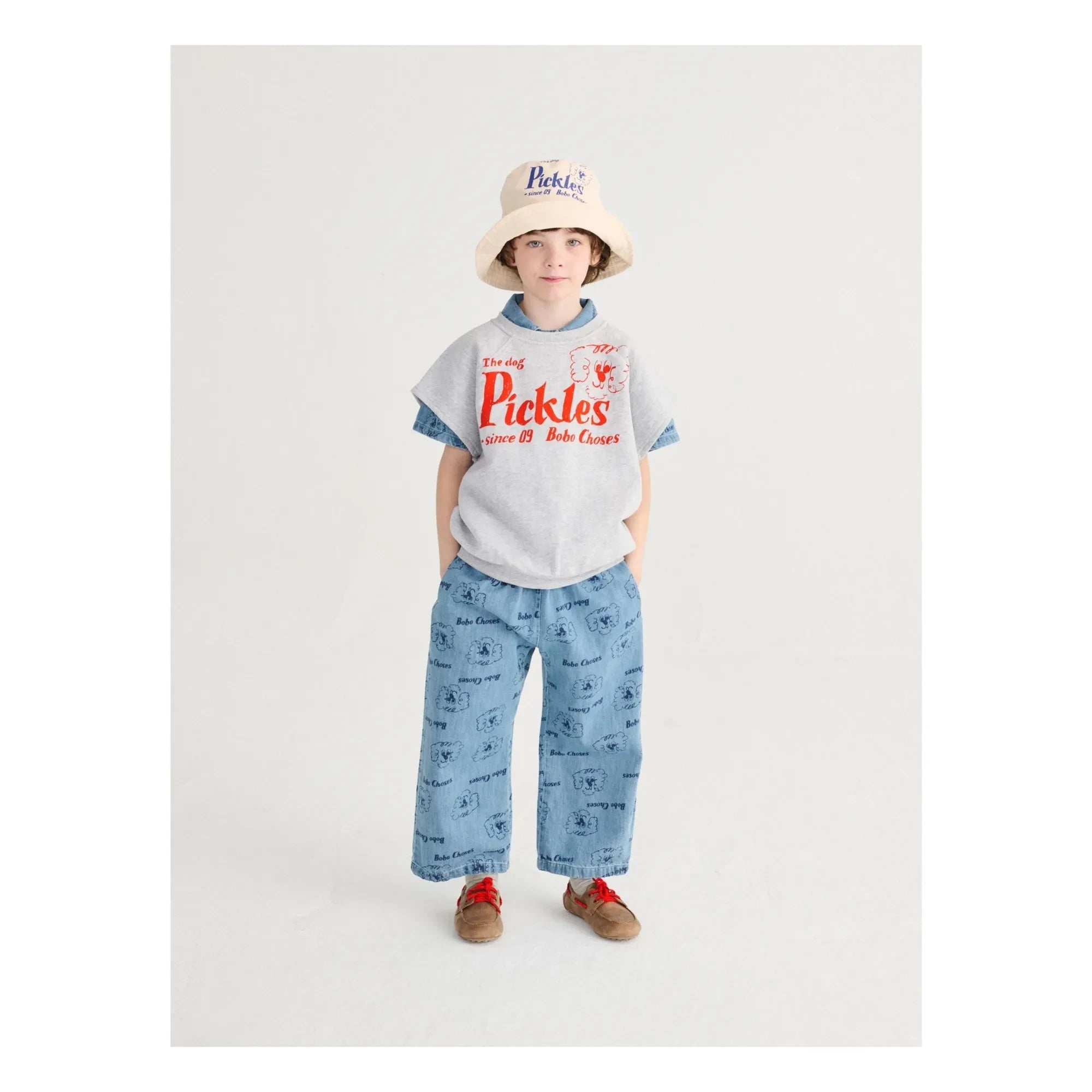 Bobo Choses - Organik Pamuk Köpek Jean Pantolon | Mavi