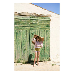 birinit - Cinca Striped Organic Cotton Blouse | Mauve