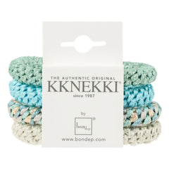 Bon Dep - 4er-Set Kknekki 58 Haargummis | Aqua