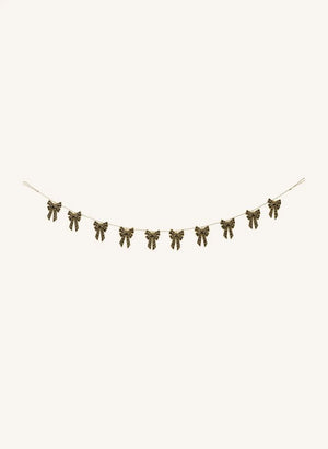 Anna + Nina - Regal Bow Noelkranz | Schwarz