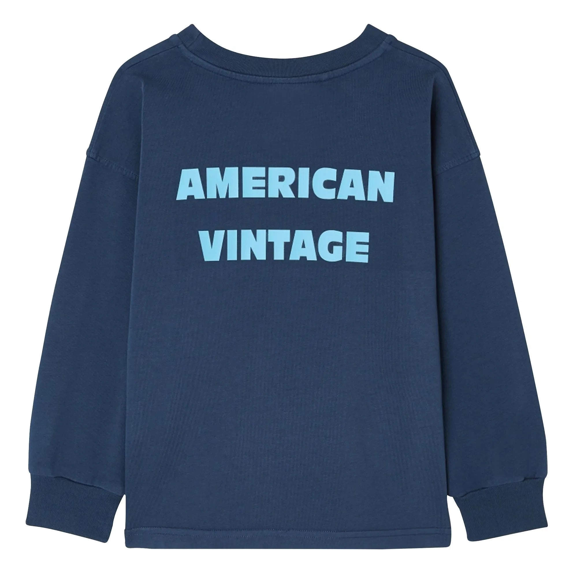 American Vintage - Fizvalley uzun kollu Tişört | Lacivert