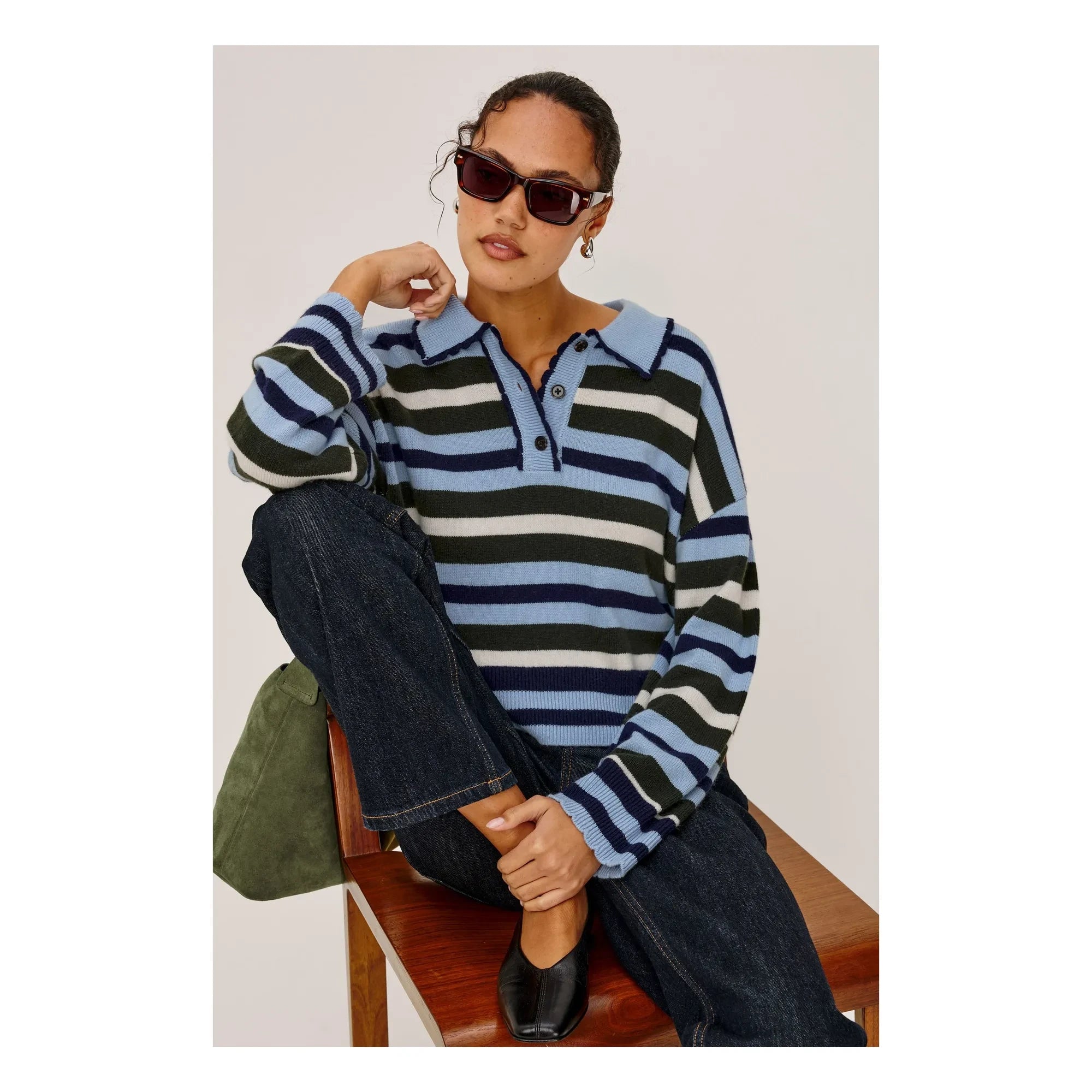 Rails - Çizgili Polo Delora | Mavi