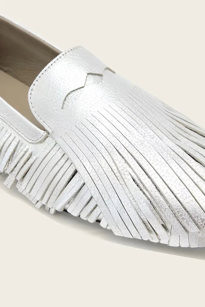 AllSaints Sandy Fringe Loafer Kadın Deri Mokasen