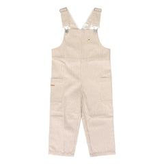 Sticky Lemon - Striped Lemon Salopet | White