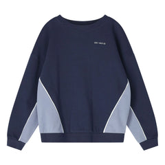 Cos I Said So - Sweatshirt aus Bio-Baumwolle mit Farbblockdesign | Marineblau