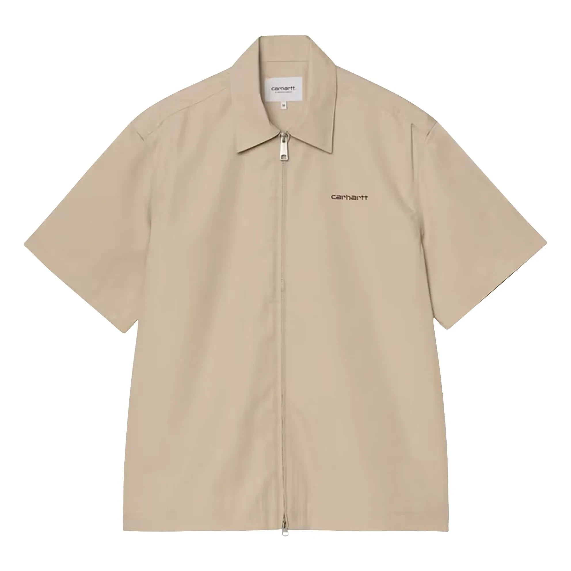 Carhartt WIP - S/S Postal Zip Gömlek | Bej