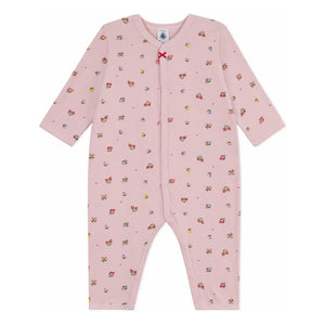 Petit Bateau - Organic Cotton Floral Sleepwear Pajamas | Powder Pink