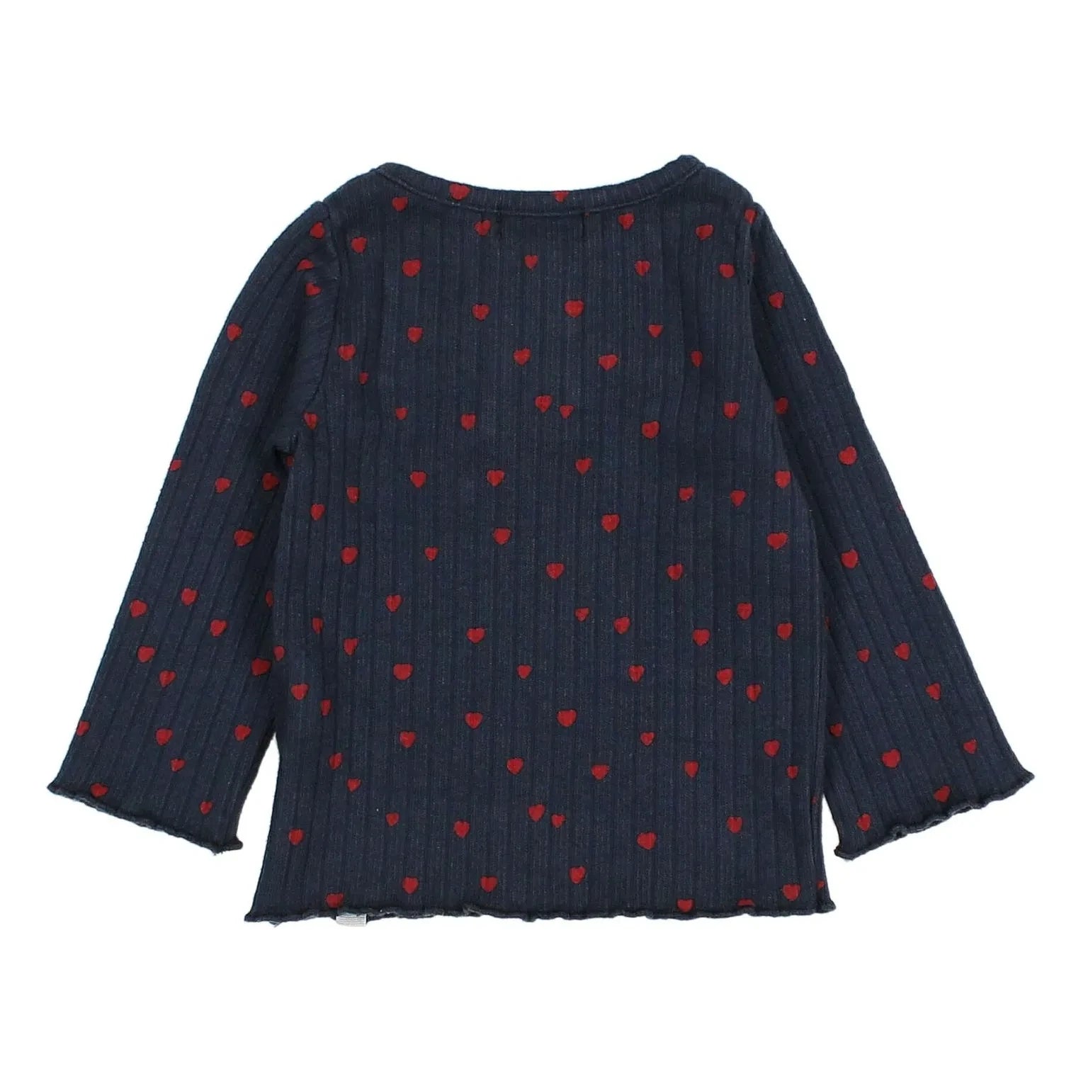 Búho - Mini Baby Hearts Tişört | Lacivert