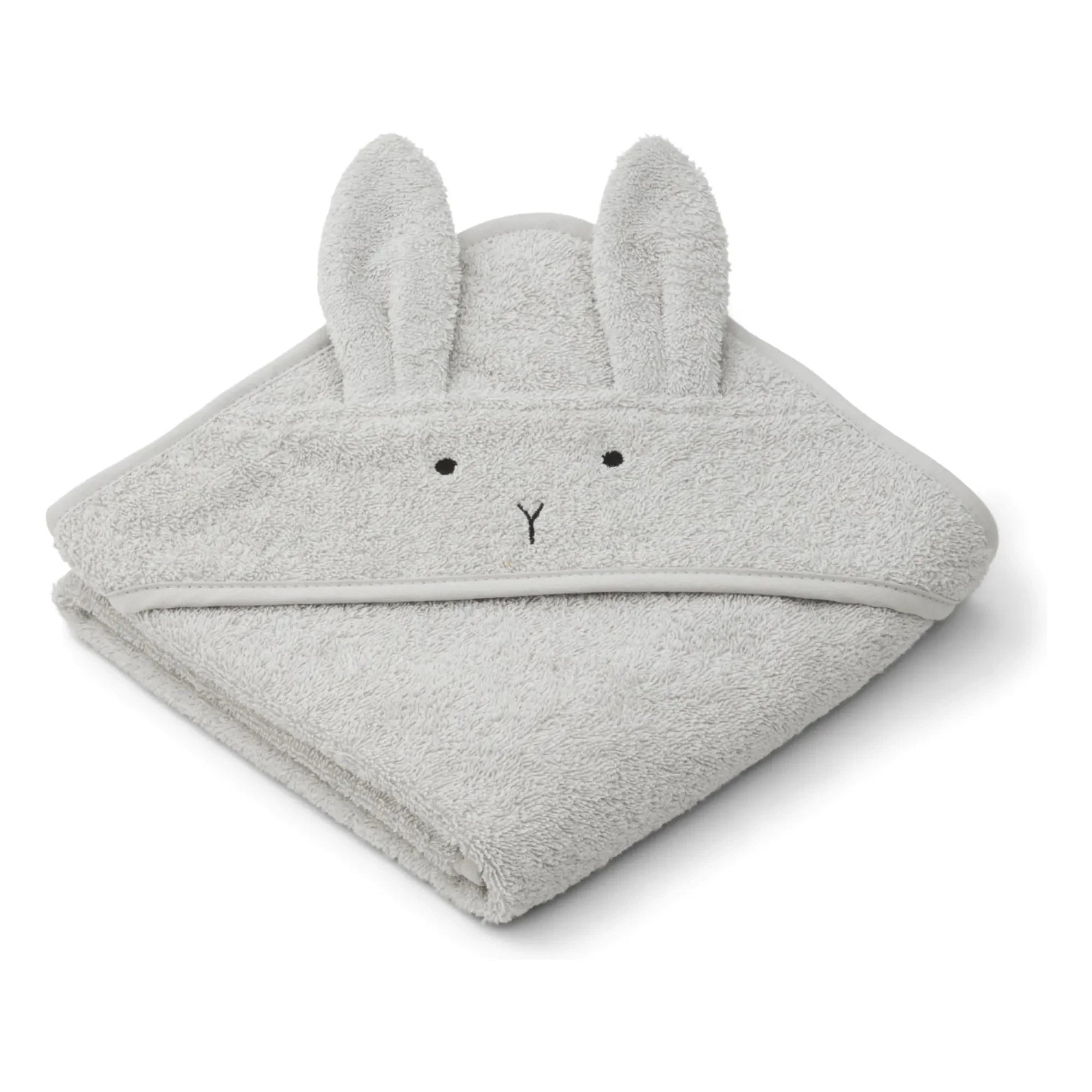 Liewood - Albert Organic Cotton Blanket Cape | Rabbit Dumbo Gray