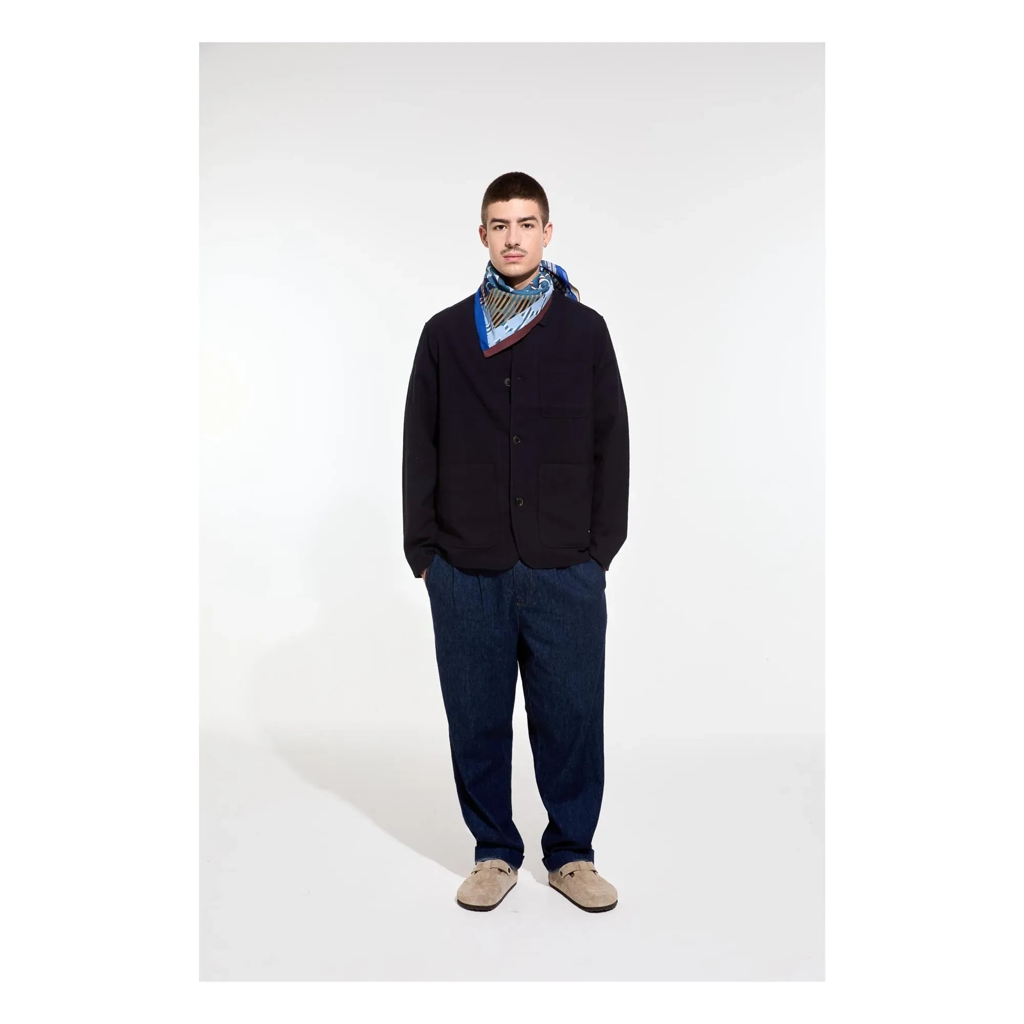 Mapoésie - Polene Cotton Scarf | Blue