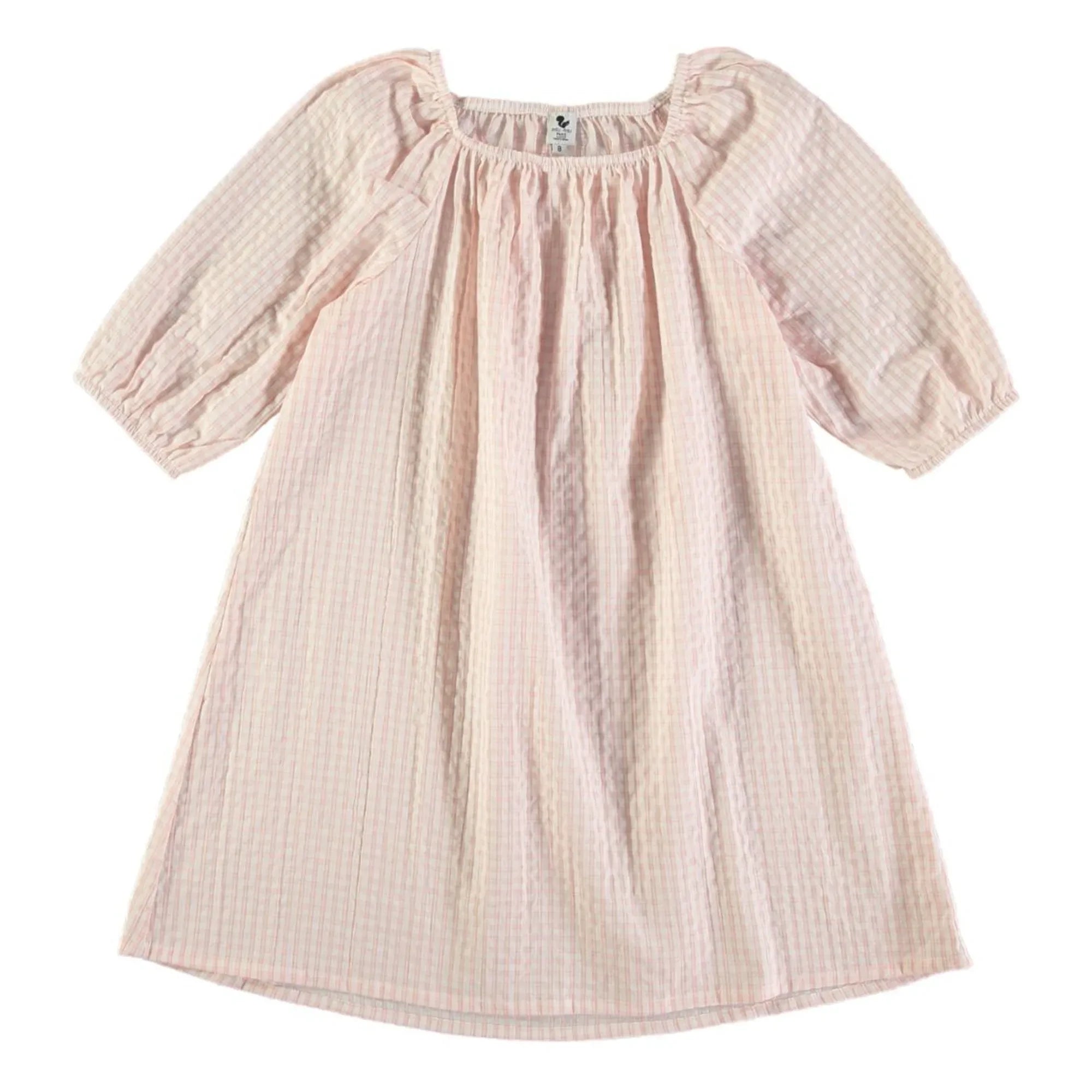 Risu Risu - Ostuni Vichy Organic Cotton Nightgown | Light Pink