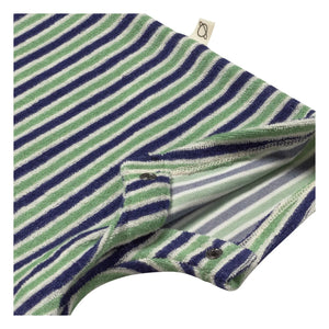 Cozmo - Corey Striped Terry Jumpsuit | Navy Blue