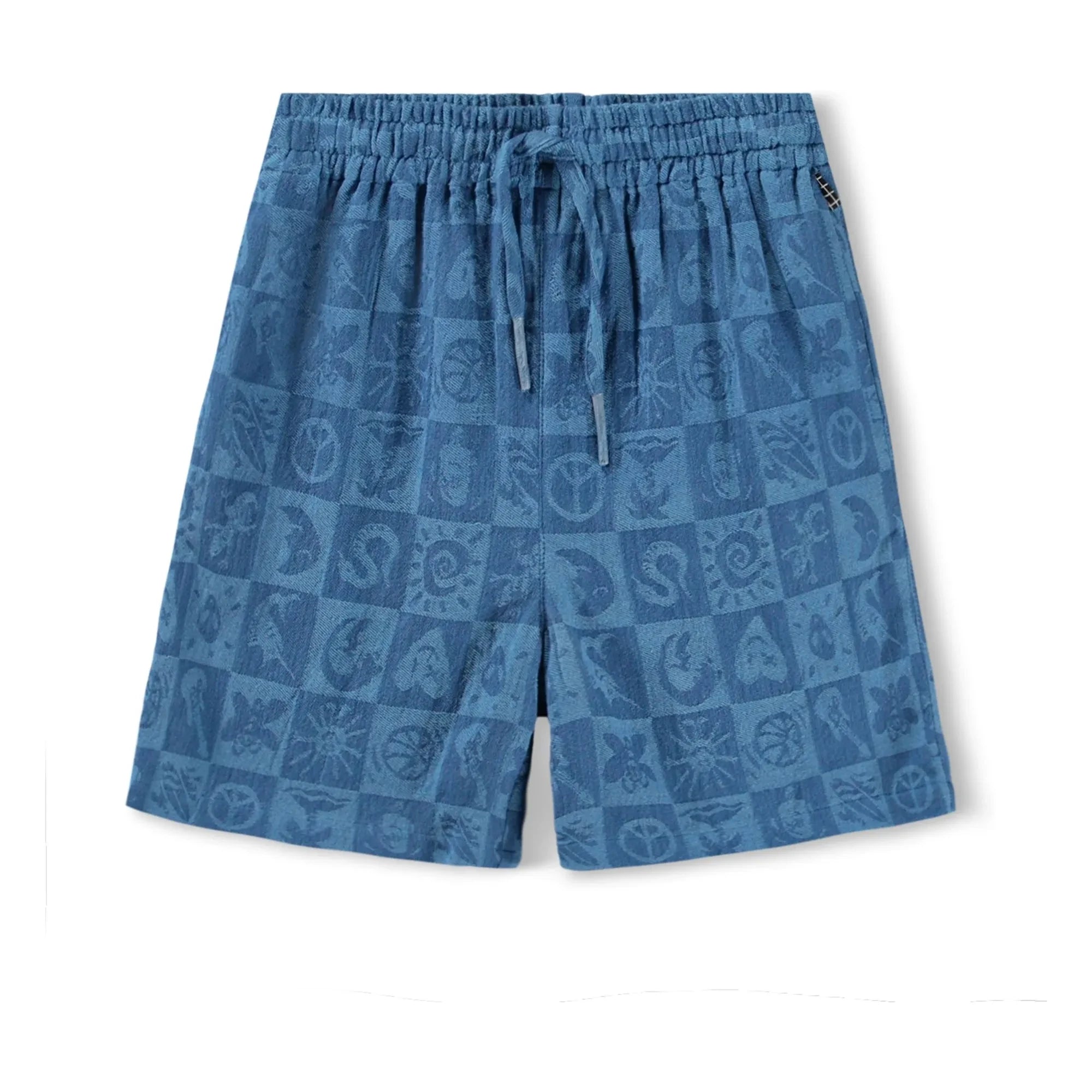 Molo - Arto Damier Kısa Şort | Mavi