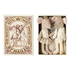 Maileg - Royal Twins kutuda fareler | Beyaz