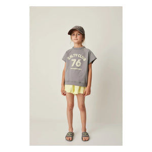 Tocoto Vintage - Short Sleeve Sweatshirt | Dark Gray