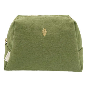 Milinane - Jade Colored Toiletry Bag | Olive