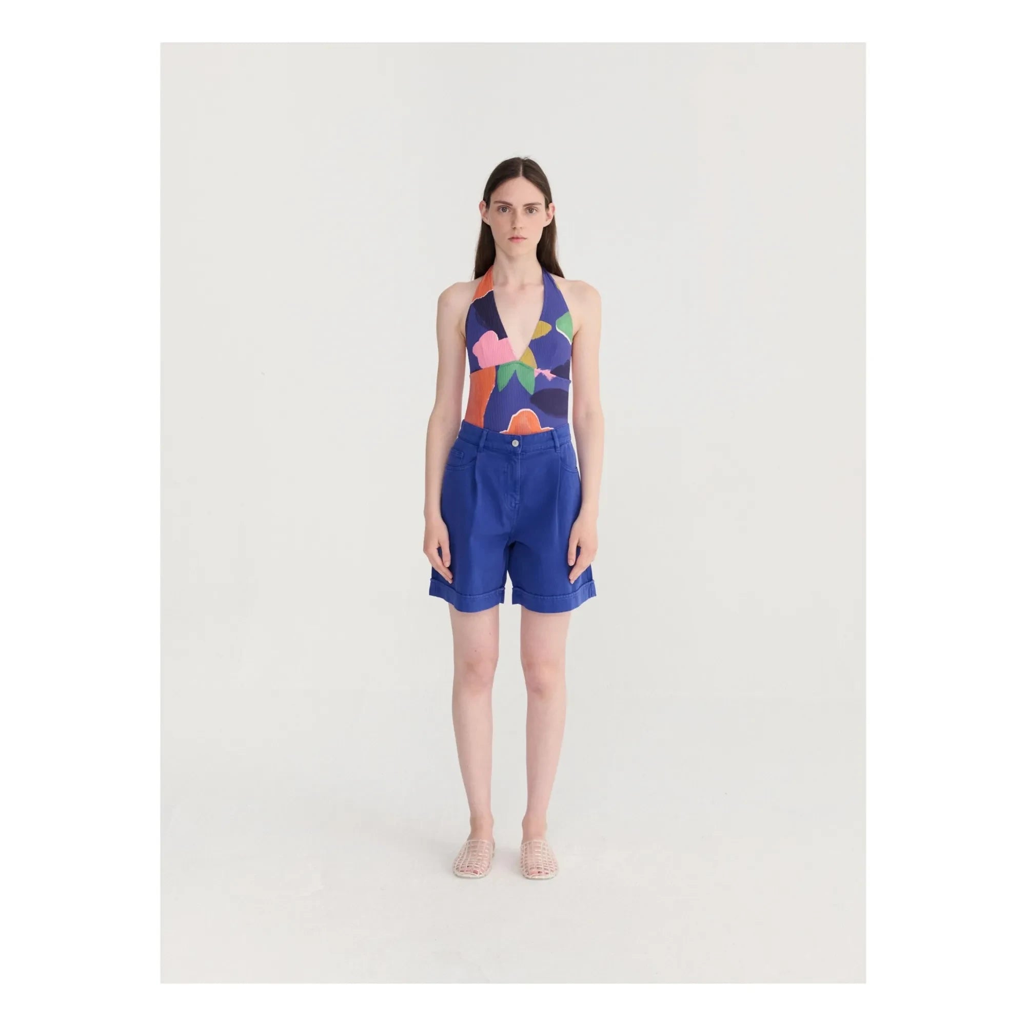 Bobo Choses - Organik pamuk Bermuda şort | Mavi