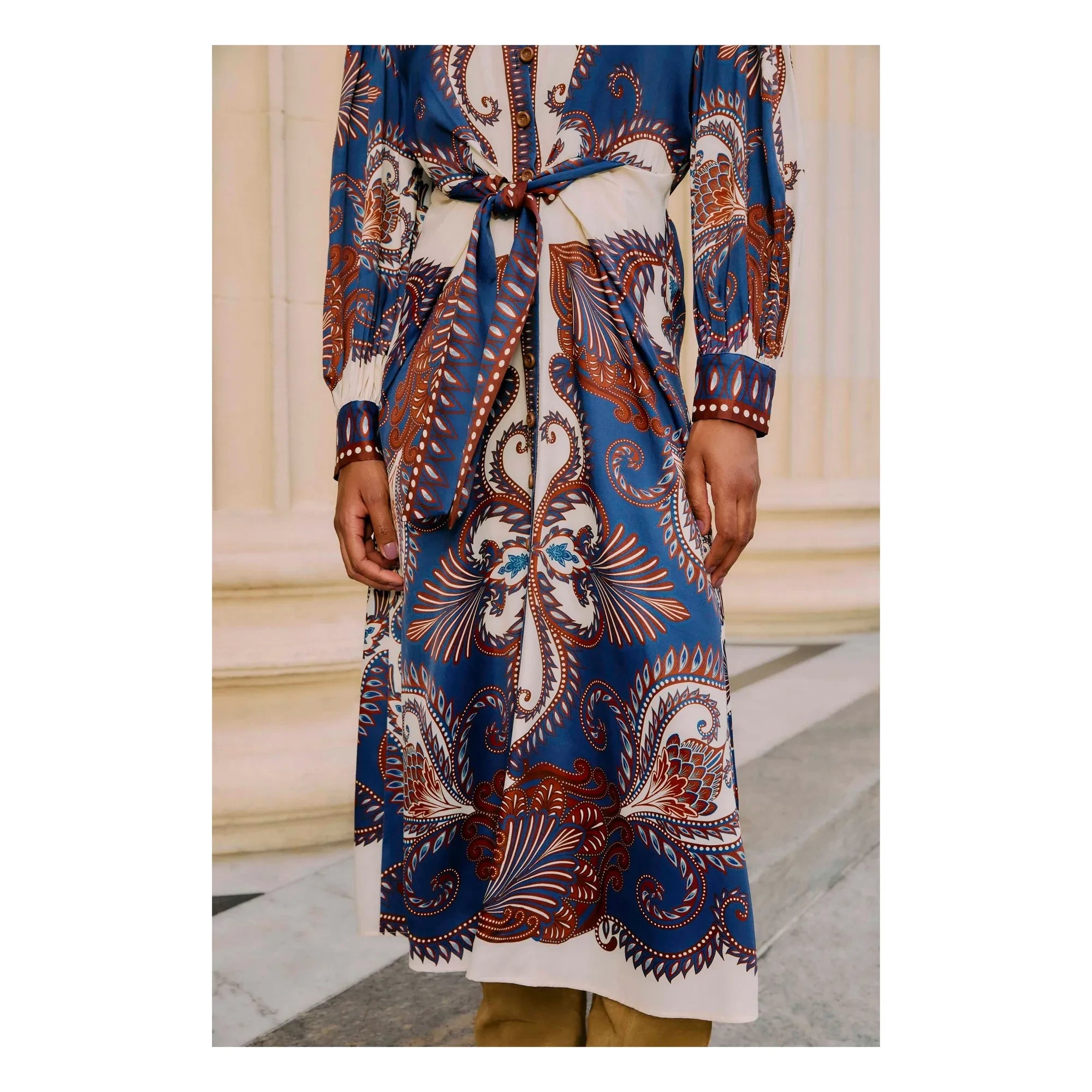 Farm Rio - Arabesque Kleid | Blau