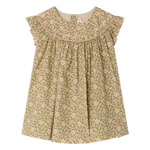 Bonpoint - Amantine Liberty Kleid aus Bio-Baumwolle | Grün