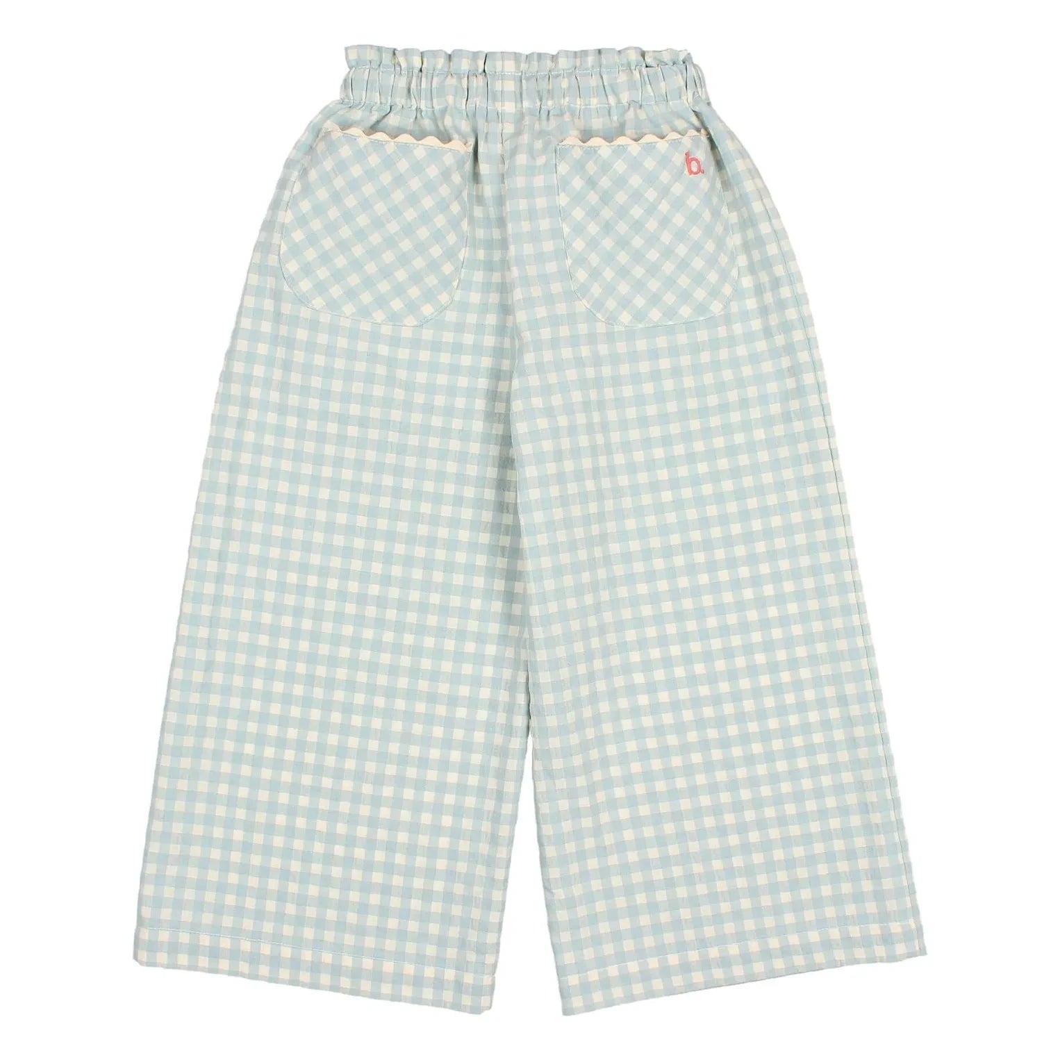 Búho - Vichy Seersucker Pantolon | Aqua