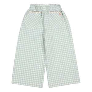 Búho - Vichy Seersucker Pantolon | Aqua