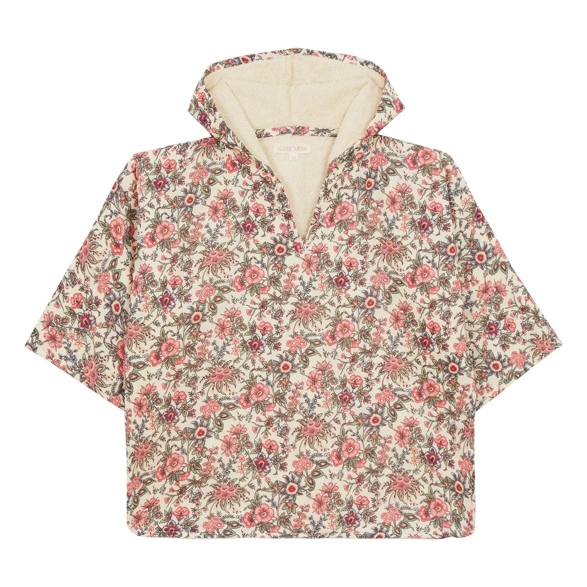 Louise Misha - Maelou Organic Cotton Bath Poncho | Pink
