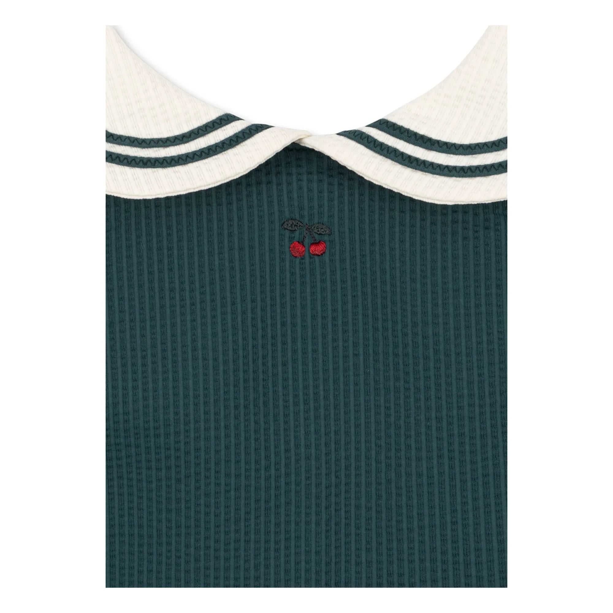Konges Sløjd - Sailor Recycled Fibre Ribbed Swimsuit | Dark green