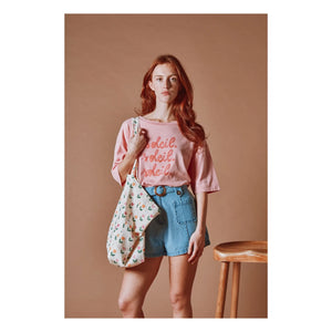 Emile et Ida - Soleil organik pamuklu T-shirt | Pembe
