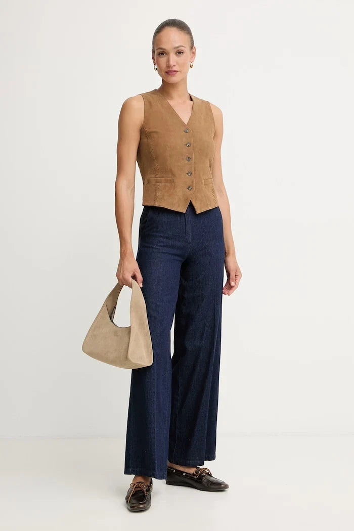 Weekend Max Mara Kadın Süet Yelek VETUSTA