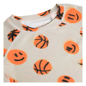 Molo – UV-Schutz-T-Shirt Neptune Basketballs recycelte Fasern | Beige