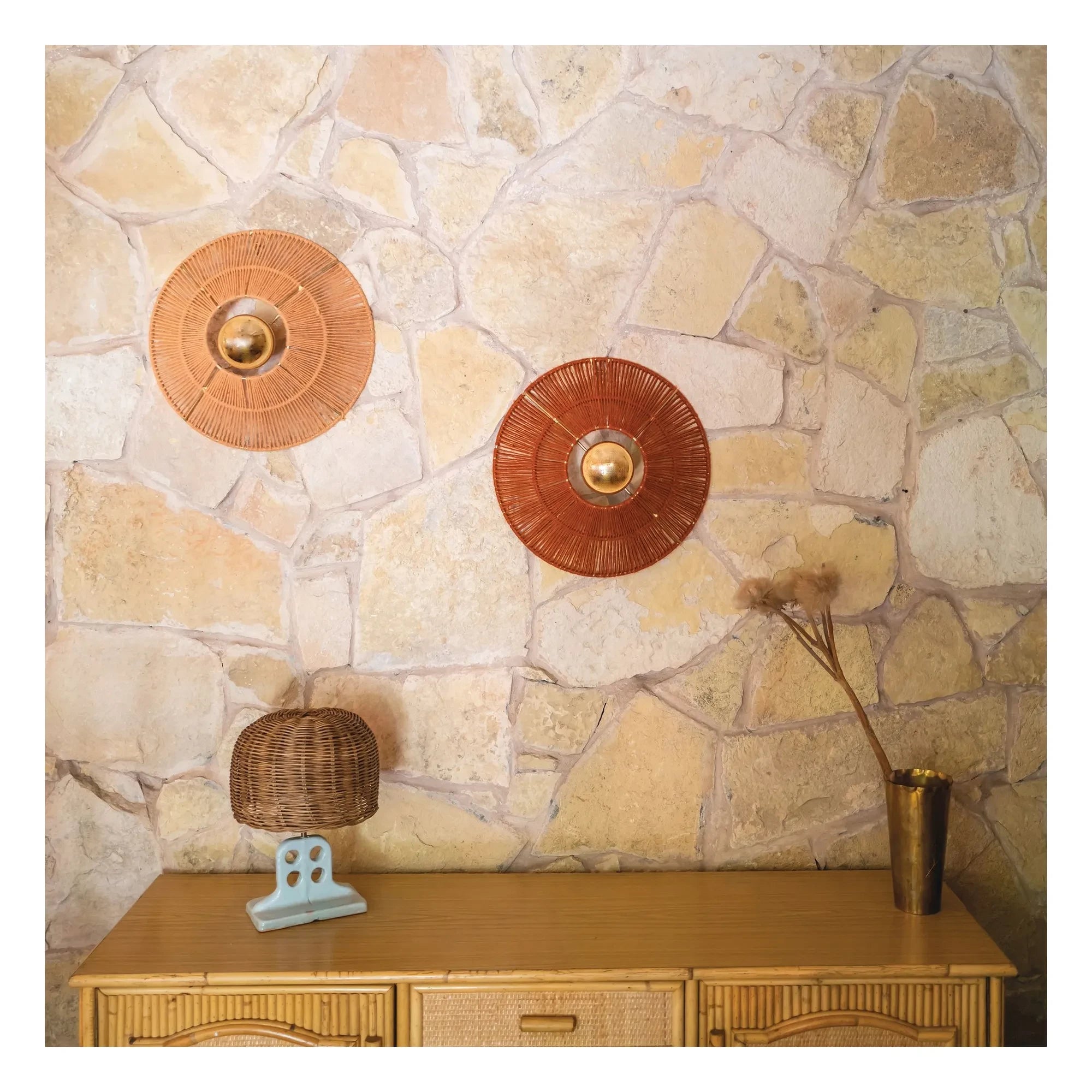 Honoré - Virgo Wool Wall Lamp | Coral