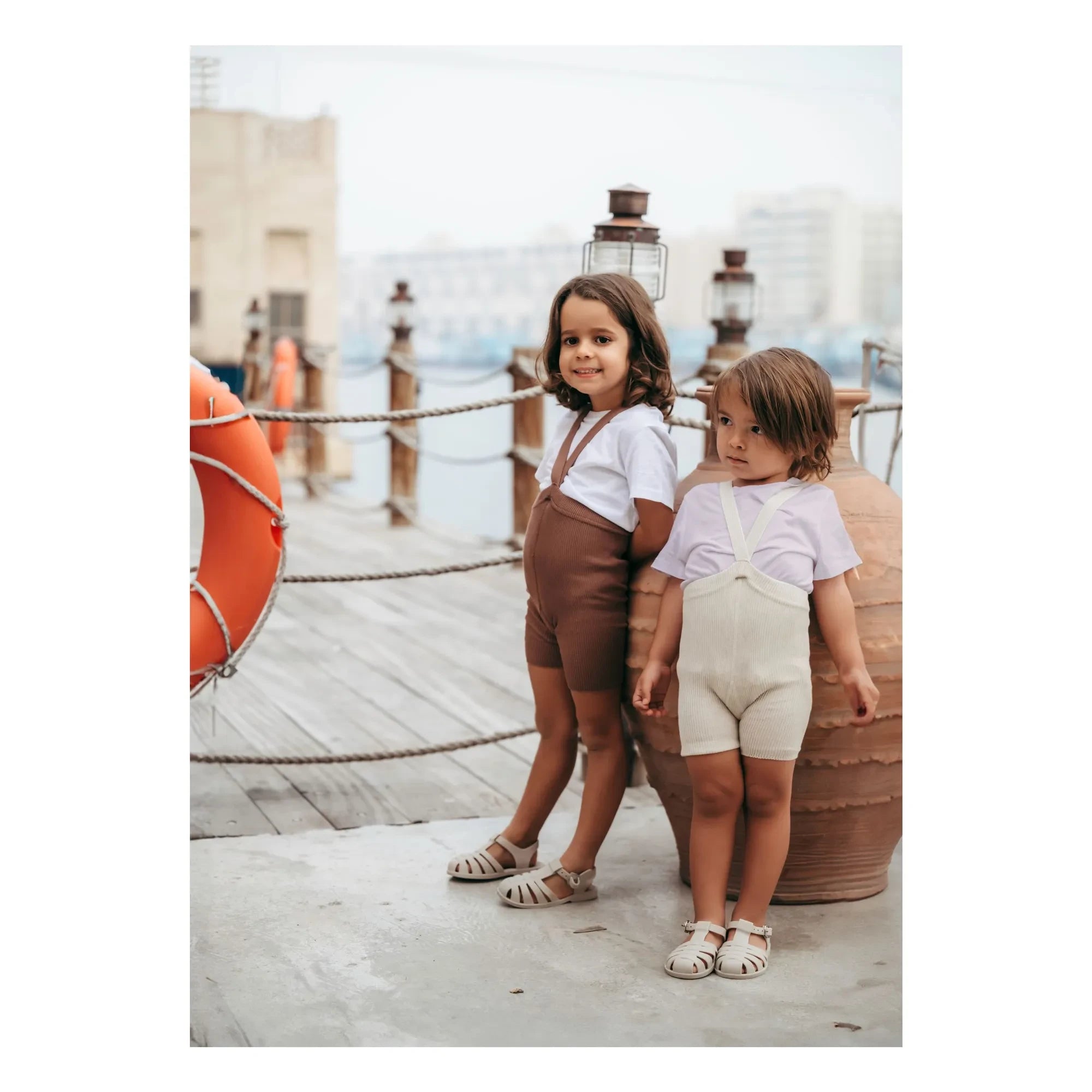 Silly Silas - Kurze Leggings aus Bio-Baumwolle | Braun