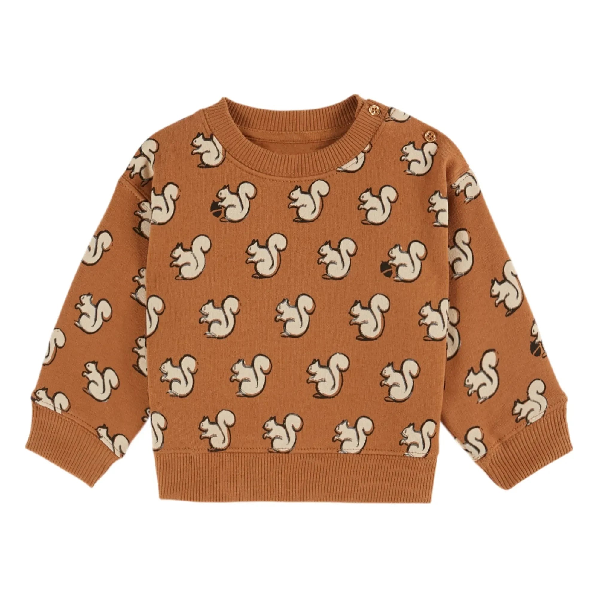 Emile et Ida - Sincaplar organik pamuklu sweatshirt | Karamel