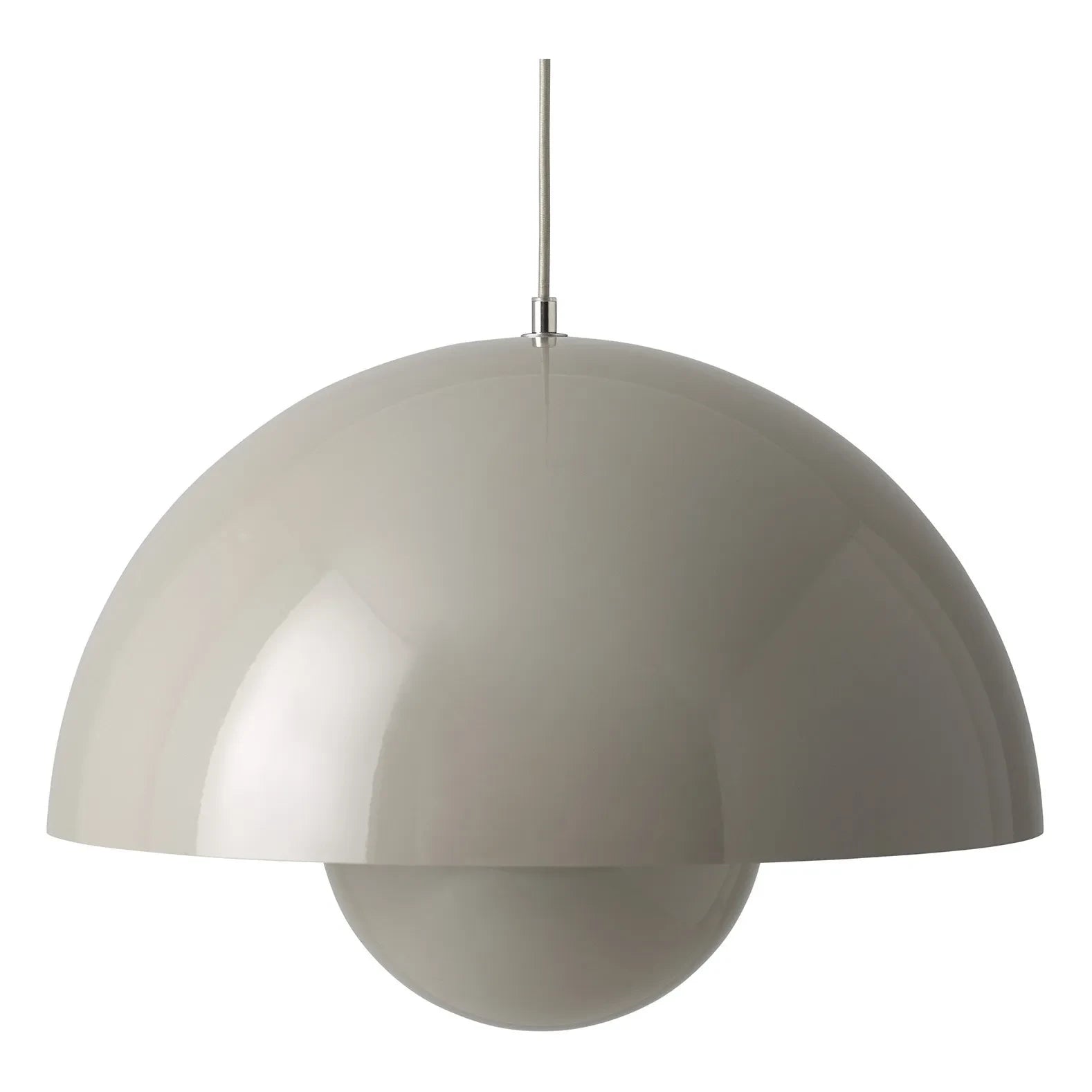 & Tradition - Flowerpot VP2 Sarkıt Lambası, Verner Panton, 1968 | Gri